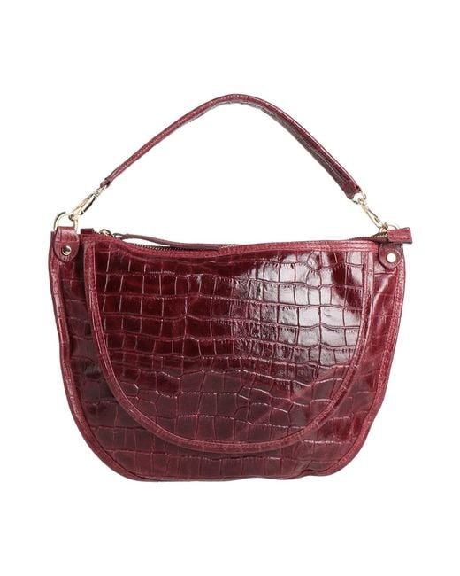 Laura Di Maggio Red Handbag Leather