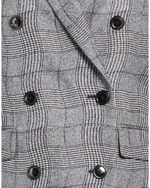 KENZO Gray Blazer Polyester, Cotton