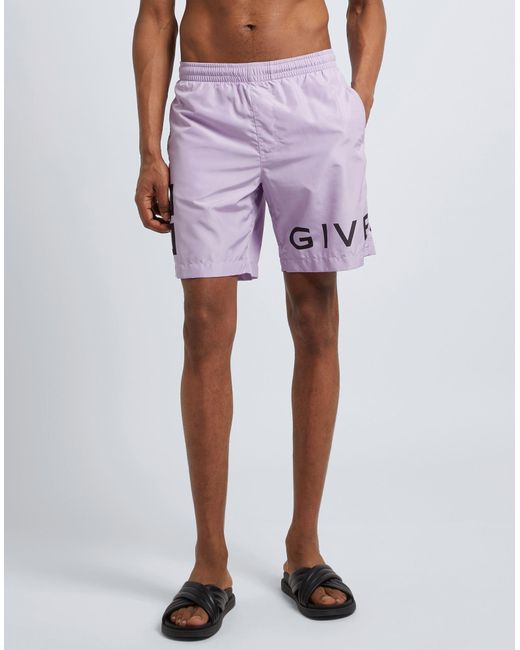 Givenchy Purple Swim Trunks for men