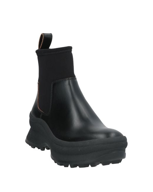Jil Sander Black Ankle Boots
