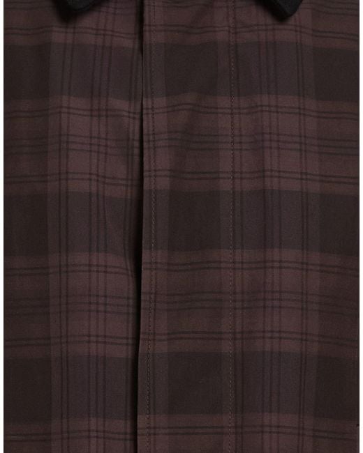 Hevò Brown Dark Jacket Polyester, Cotton for men