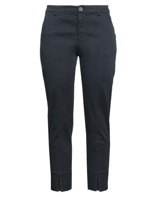 VIRNA DRÒ® Blue Pants Cotton, Elastane