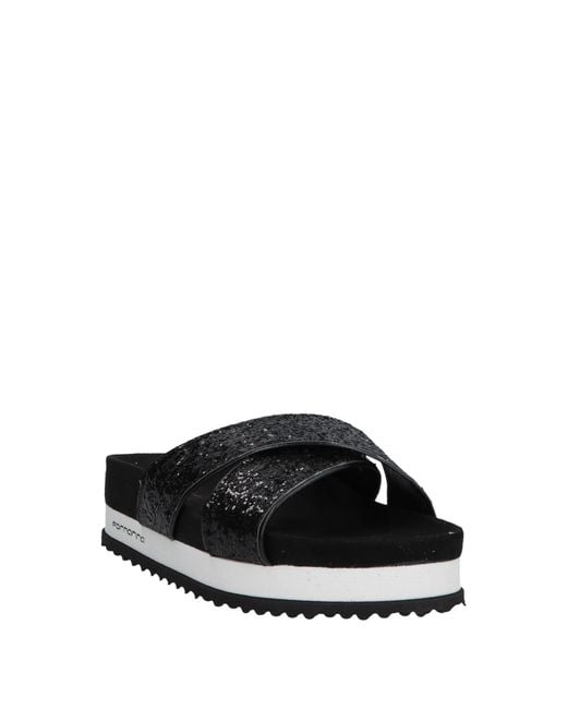 Fornarina Black Sandals