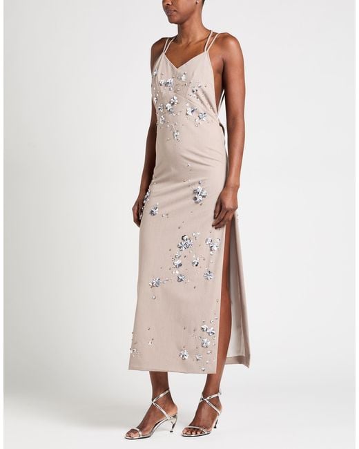 DES_PHEMMES Natural Maxi Dresses