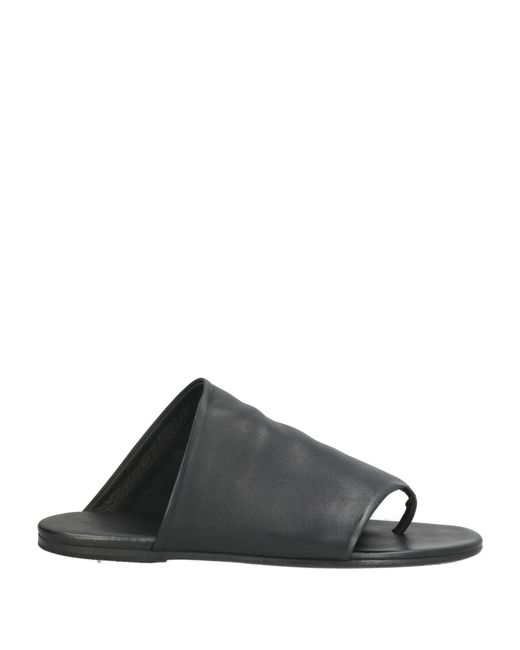 Marsèll Black Thong Sandal Leather