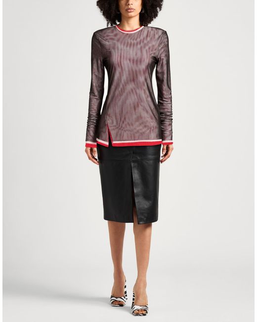 Top MSGM de color Brown