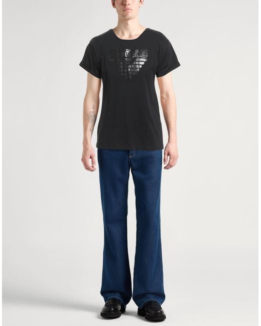 Emporio Armani Black T-Shirt Cotton for men