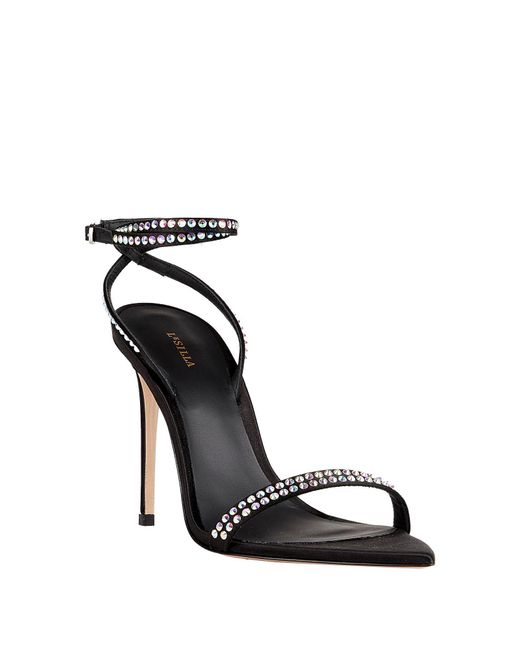 Le Silla Black Sandals Textile Fibers