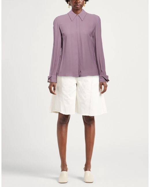 Elisabetta Franchi Purple Shirt Viscose