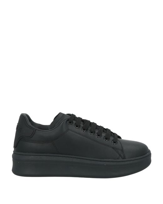 Gaelle Paris Black Sneakers Leather for men