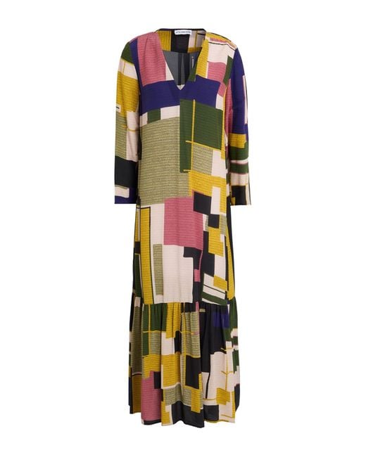Vestido Largo Attic And Barn de color Green
