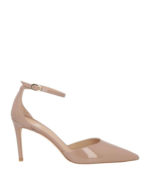 Stuart Weitzman Natural Blush Pumps Leather