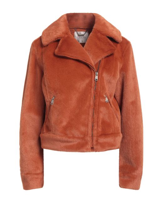 Guess Orange Shearling & Teddy