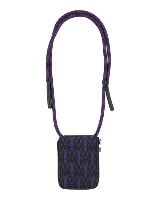 Amiri Blue Crossbody Wallet for men