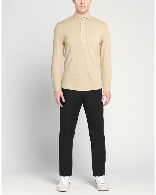 FILIPPO DE LAURENTIIS Natural Polo Shirts for men