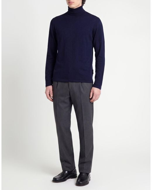 Takeshy Kurosawa Blue Turtleneck Tencel, Wool, Elastane for men