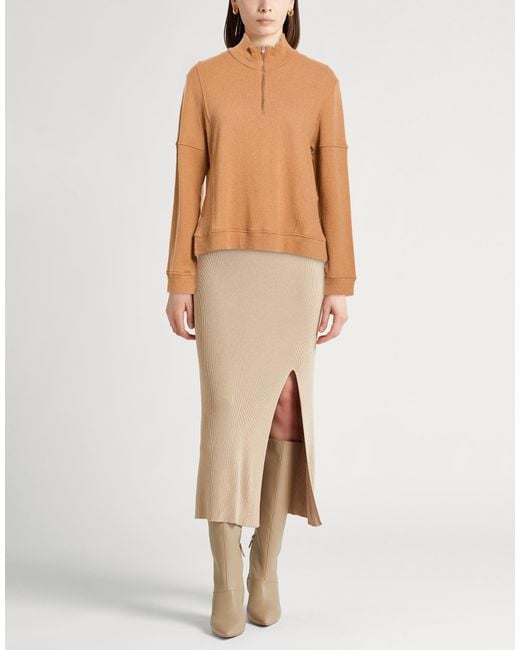120% Lino Brown Turtleneck