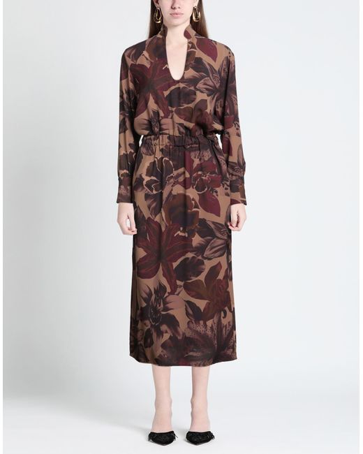 Compagnia Italiana Purple Midi Dress