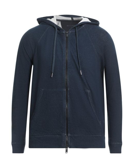 John Varvatos Blue Midnight Sweatshirt Cotton, Elastane for men