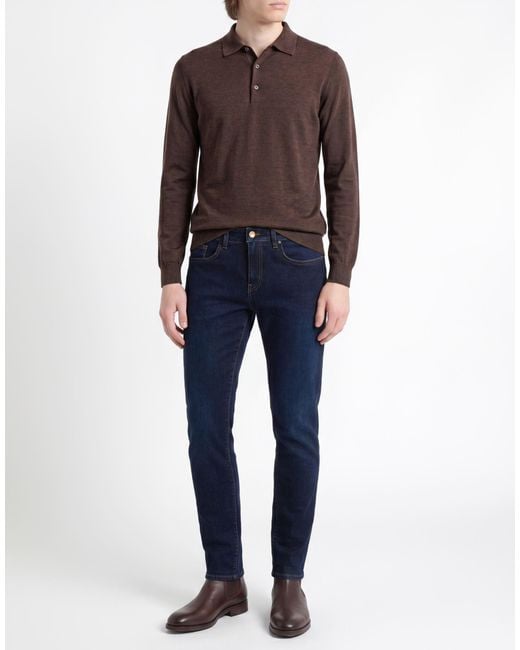 PT Torino Blue Jeans Silk, Polyester, Elastane for men