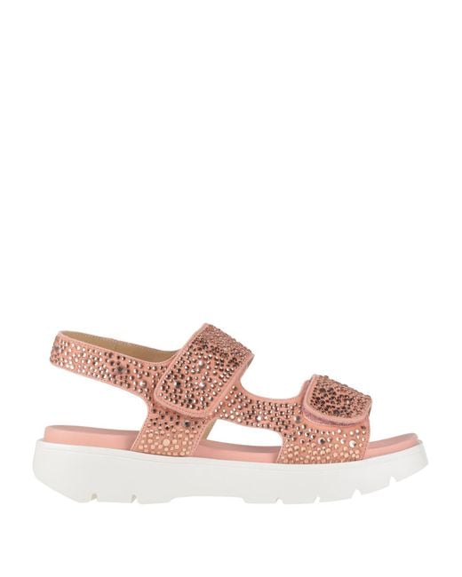 Gianmarco Lorenzi Pink Sandals Leather