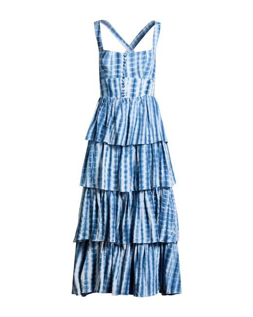 Muzungu Sisters Blue Slate Maxi Dress Linen
