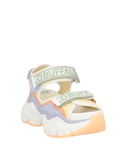 Buffalo White Sandals