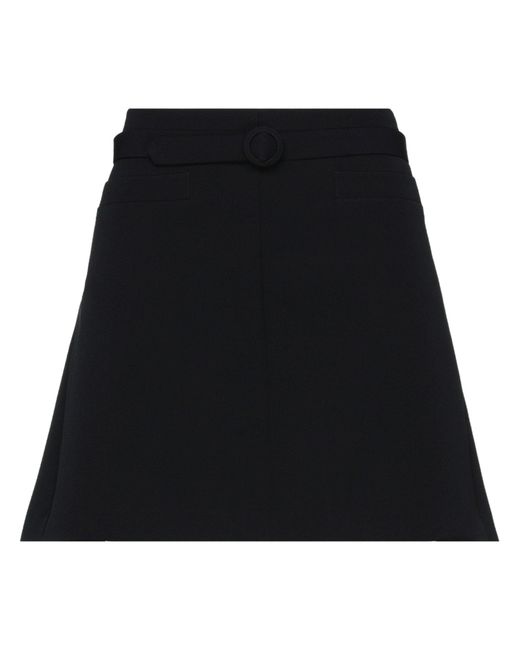 ViCOLO Black Mini Skirt Polyester, Elastane