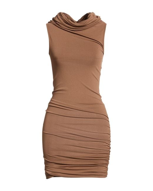 Rick Owens Brown Midi Dress