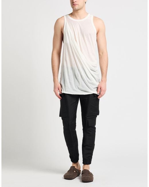Rick Owens White Tank Top for men