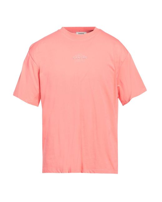 Sandro Pink T-shirt for men