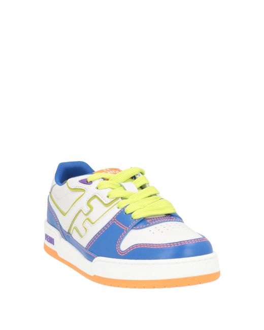 Fendi Blue Sneakers Calfskin