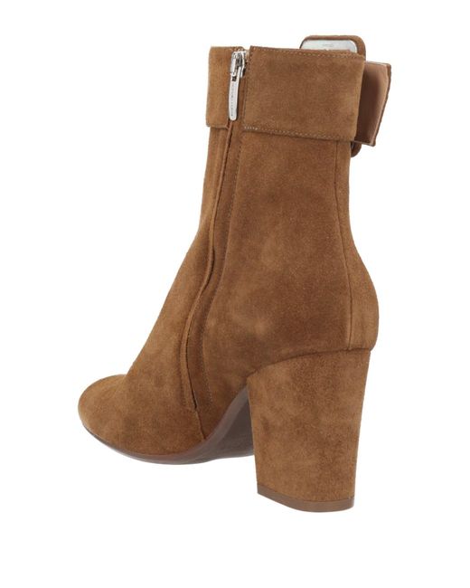 Sergio Rossi Brown Light Ankle Boots Leather