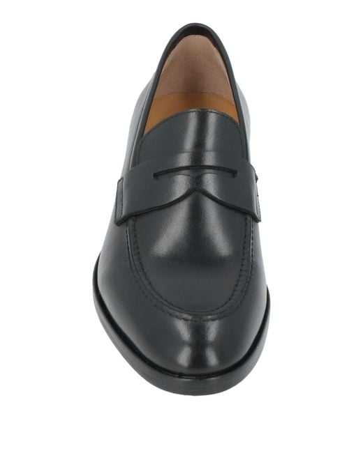 Testoni Gray Loafers Leather for men