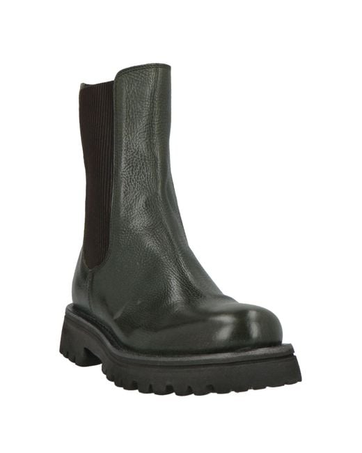 Moma Black Ankle Boots Calfskin