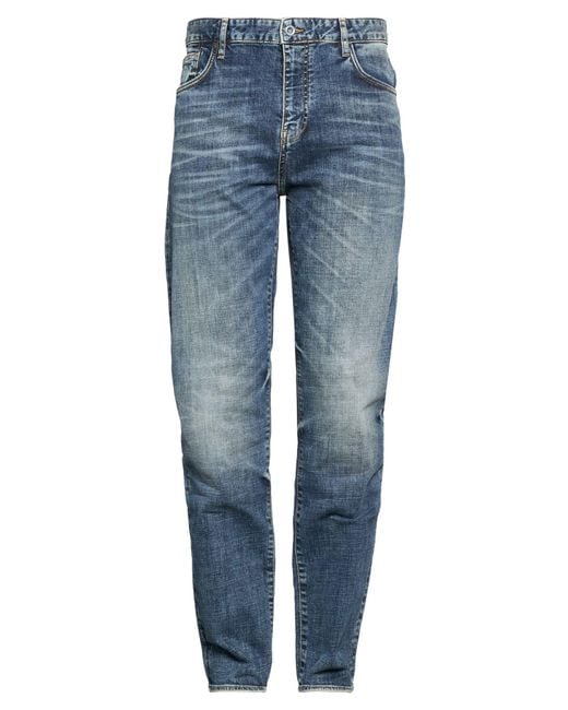 ARMANI EXCHANGE Blue Jeans Cotton, Elastane for men
