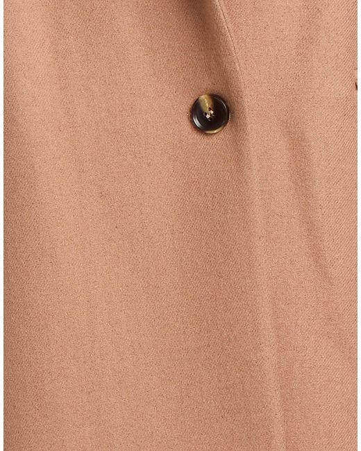 BCBGMAXAZRIA Natural Camel Coat Virgin Wool, Polyamide