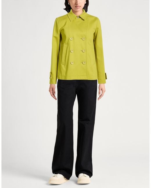 Herno Yellow Coat Cotton, Elastane