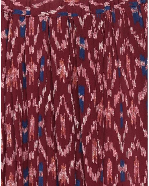 Isabel Marant Red Plum Mini Skirt Viscose