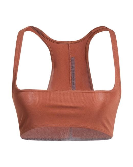 Rick Owens Brown Top Viscose, Polyamide, Elastane