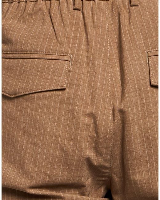 Eleventy Brown Light Pants Wool, Elastane for men