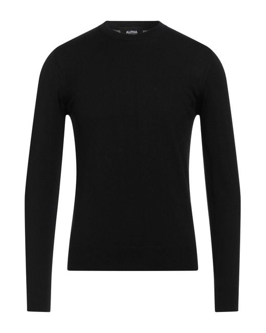 Pullover Alpha Studio pour homme en coloris Black