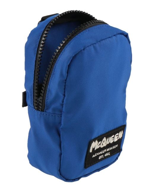 McQueen Blue Belt Bags for men