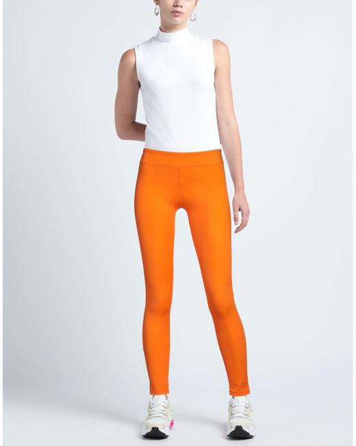 Douuod Orange Leggings