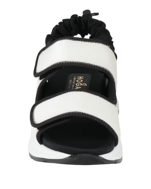 Hogan White Sandals