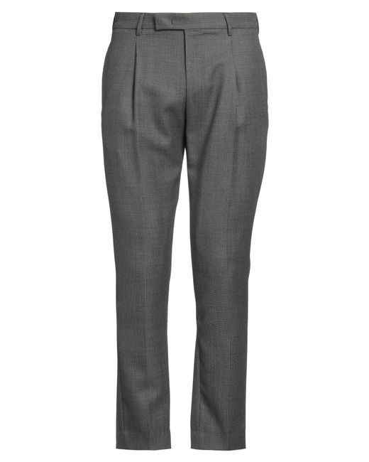 PT Torino Gray Pants Virgin Wool for men