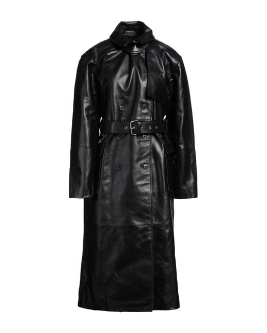 Han Kjobenhavn Black Overcoat & Trench Coat