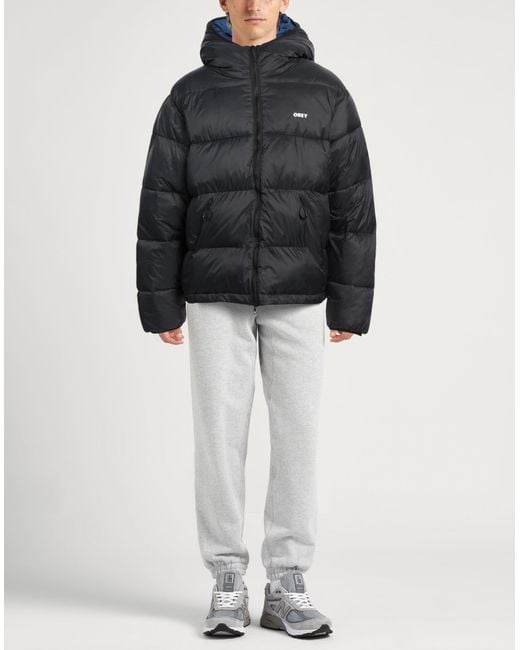 Obey Black Puffer for men