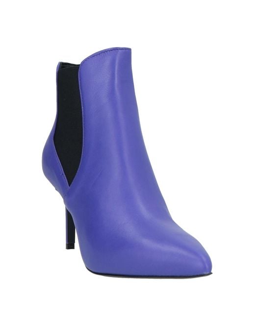 Islo Isabella Lorusso Purple Ankle Boots Soft Leather