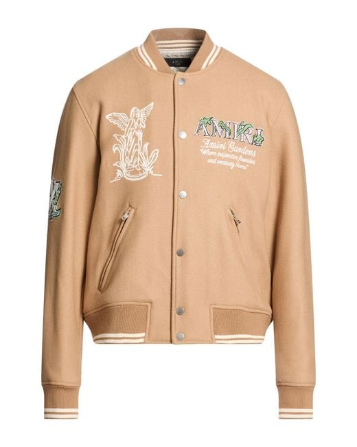 Amiri Natural Camel Jacket Virgin Wool, Polyamide for men